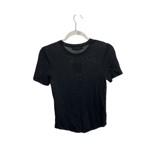 Zara Sheer Black Fitted Top - Picture 4 of 6